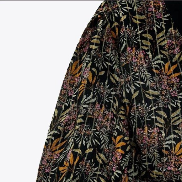 ZARA FLORAL PRINTED TOP Size L NEW WITH TAG! - Picture 4 of 4